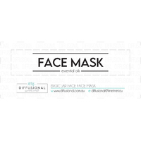 1 x Basic Jar Face Face Mask Label, 17x80mm, Essential Oil Resistant Laminated Vinyl