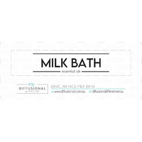 BULK - 20 x Basic Jar Face Milk Bath Label, 17x80mm, Essential Oil Resistant Laminated Vinyl **SAVE 15%**