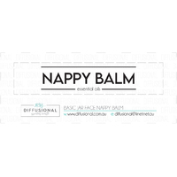 1 x Basic Jar Face Nappy Balm Label, 17x80mm, Essential Oil Resistant Vinyl
