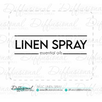 BULK - 50 x Basic Linen Spray Label, 50x63mm, Essential Oil Resistant Vinyl **SAVE 20%**