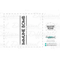 1 x Basic Immune Bomb Roller Label, 52x59mm, Essential Oil Resistant Vinyl