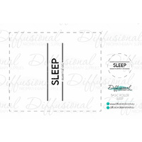 1 x Basic Sleep Roller Bottle  Label, 52x59mm, Essential Oil Resistant Vinyl