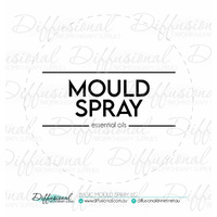 1 x Basic Mould Spray LG Label, 78x78mm, Essential Oil Resistant Laminated Vinyl