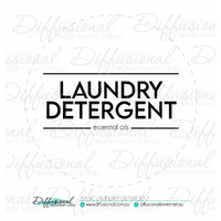 1 x Basic Laundry Detergent Label,78x78mm, Essential Oil Resistant Vinyl