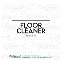 BULK - 10 x Basic Floor Cleaner LG Label,78x78mm, Essential Oil Resistant Vinyl **SAVE 10%**