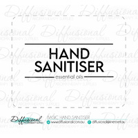 1 x Basic Hand Sanitiser Label, 50x63mm, Essential Oil Resistant Vinyl