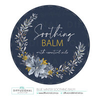 50 x Blue WinterSoothing Balm Label, 78x78mm, Premium Quality Vinyl **SAVE 20%