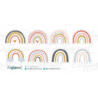 BULK - 20 x Single Rainbows Label Set, Premium Quality Laminated Vinyl **SAVE 20%**
