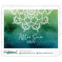 Mandala After Sun Spray Label, 45x63mm, Premium Quality Vinyl