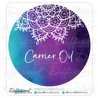 1 x Mandala Carrier Oil, 60x60mm, Premium Quality Vinyl