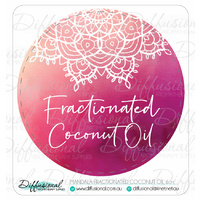Mandala Fractionated Coconut Oil, FCO, 60x60mm, Premium Quality Vinyl