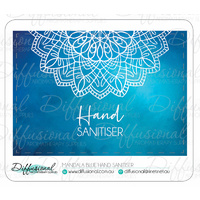 Mandala Hand Sanitiser Label, 45x63mm, Premium Quality Vinyl