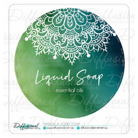 Mandala Liquid Soap Label, 78x78mm, Premium Quality Vinyl