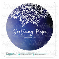 Mandala Soothing Balm Label, 78x78mm, Premium Quality Vinyl