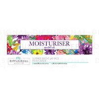 1 x Summer Bright Jar Face Moisturiser Label, 17x80mm, Essential Oil Resistant Laminated Vinyl
