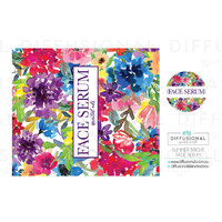 1 x Summer Bright Face Serum Roller Label, 52x59mm, Essential Oil Resistant Laminated Vinyl