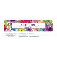 1 x Summer Bright Jar Face Salt Scrub Label, 17x80mm, Essential Oil Resistant Laminated Vinyl