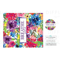1 x Summer Bright Breathe Roller  Label, 52x59mm, Essential Oil Resistant Laminated Vinyl