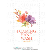 BULK - 50 x Shades of Autumn Foaming Hand Wash LG Label,90x54mm, Essential Oil Resistant Laminated Vinyl **SAVE 20%**