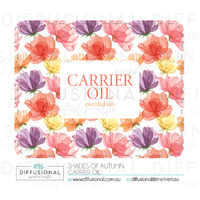 1 x Shades of Autumn Carrier Oil Label, 50x63mm, Essential Oil Resistant Laminated Vinyl