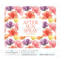 1 x Shades of Autumn After Sun Label, 50x63mm, Essential Oil Resistant Laminated Vinyl