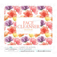 BULK - 10 x Shades of Autumn Face Cleanser Label, 50x63mm, Essential Oil Resistant Laminated Vinyl **SAVE 10%**