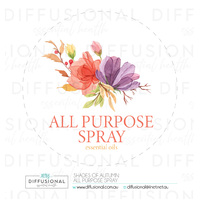 BULK - 20 x Shades of Autumn All Purpose Spray Label, 78x78mm, Essential Oil Resistant Laminated Vinyl **SAVE 15%**