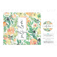 1 x Spring Garden Self Love Roller Label, 52x59mm, Essential Oil Resistant Laminated Vinyl