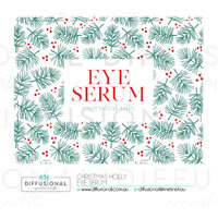 BULK - 10 x Christmas Holly Eye Serum, 42x55mm, Essential Oil Resistant Laminated Vinyl **SAVE 10%**