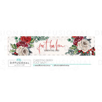 1 x Christmas Berry Jar Face Foot Balm Label, 17x80mm, Essential Oil Resistant Laminated Vinyl