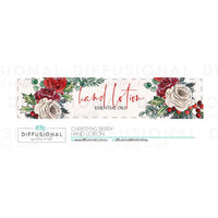 1 x Christmas Berry Jar Face Hand Lotion Label, 17x80mm, Essential Oil Resistant Laminated Vinyl