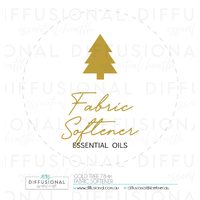 1 x Gold Tree, Fabric Softener Label, 78x78mm, Gold Foil 