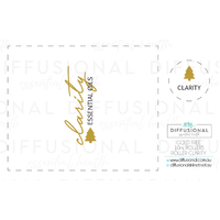 1 x Gold Tree, Clarity Roller Label, 50x60mm, Gold Foil 