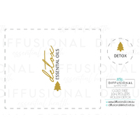 1 x Gold Tree, Detox Roller Label, 50x60mm, Gold Foil 