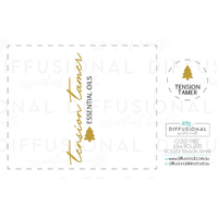 1 x Gold Tree, Tension Tamer Roller Label, 50x60mm, Gold Foil 
