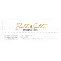 1 x Gold Tree, Bath Salts Jar Face Label, 17x80mm, Gold Foil 