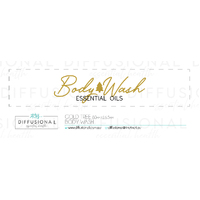 1 x Gold Tree, Body Wash Jar Face Label, 17x80mm, Gold Foil 