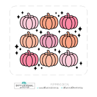 1 x Pumpkin Halloween Decal Label, 57x52mm, Essential Oil Resistant Laminated Vinyl