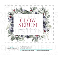 BULK - 10 x Winter Wreath, Glow Serum Label, 54x42mm, Premium Quality Oil Resistant Vinyl **SAVE 10%**