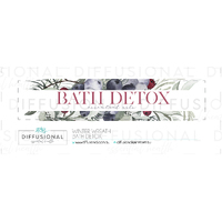 1 x Winter Wreath, Bath Detox Jar Face Label, 17x80mm, Premium Quality Oil Resistant Vinyl