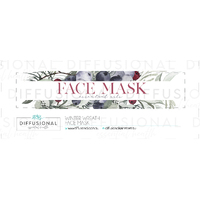 1 x Winter Wreath, Face Mask Jar Face Label, 17x80mm, Premium Quality Oil Resistant Vinyl