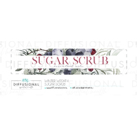 1 x Winter Wreath, Sugar Scrub Jar Face Label, 17x80mm, Premium Quality Oil Resistant Vinyl
