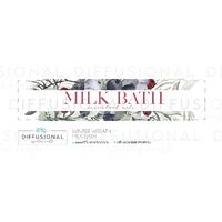 1 x Winter Wreath, Milk Bath Jar Face Label, 17x80mm, Premium Quality Oil Resistant Vinyl
