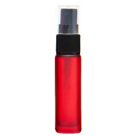 FROSTED RED - 10ml (Thick Glass) Spray Bottle with Black Top