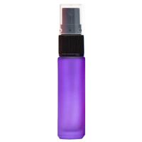 FROSTED PURPLE - 10ml (Thick Glass) Spray Bottle with Black Top