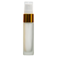FROSTED CLEAR - 10ml (Thick Glass) Spray Bottle with Gold Aluminium Top