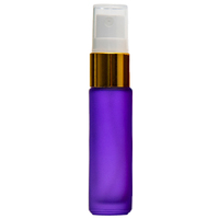 FROSTED PURPLE - 10ml (Thick Glass) Spray Bottle with Gold Aluminium Top