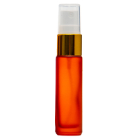 FROSTED ORANGE - 10ml (Thick Glass) Spray Bottle with Gold Aluminium Top