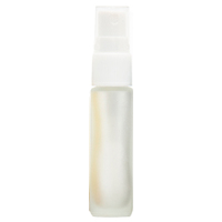 FROSTED CLEAR - 10ml (Thick Glass) Spray Bottle with White Top