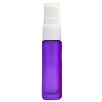 FROSTED PURPLE - 10ml (Thick Glass) Spray Bottle with White Top